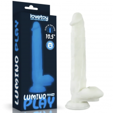 Светящийся в темноте фаллос на присоске Lumino Play Dildo 27 см, Ø 4 см